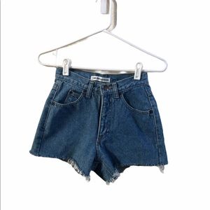 80’s Vintage Calvin Klein Raw Hem Jean Shorts